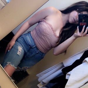 Sweet and innocent ruched bodysuit